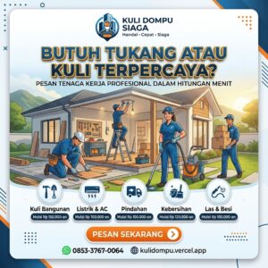 Kuli Dompu Siaga Hadirkan Kemudahan Memesan Tukang Untuk Warga Dompu
