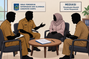 Dinas Dikpora Mediasi Polemik Pembagian Jam Mengajar PNS di SMPN 6 Dompu