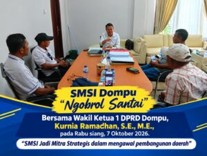 Wakil Ketua 1 DPRD Dompu: SMSI Jadi Mitra Strategis